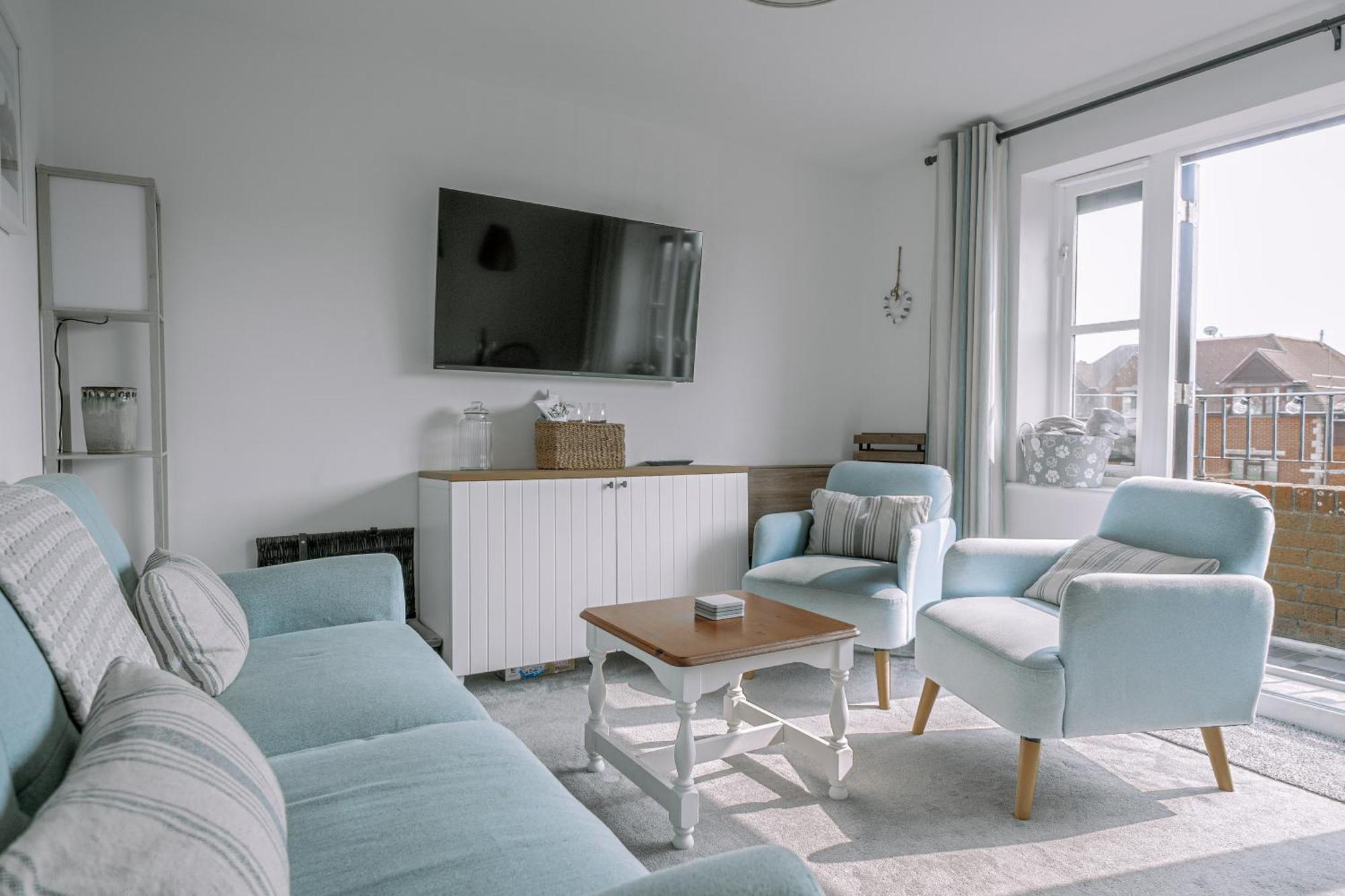 Ferienwohnung Hightide - 2 Bed With Parking, Balcony & Sea View. Swanage Exterior foto